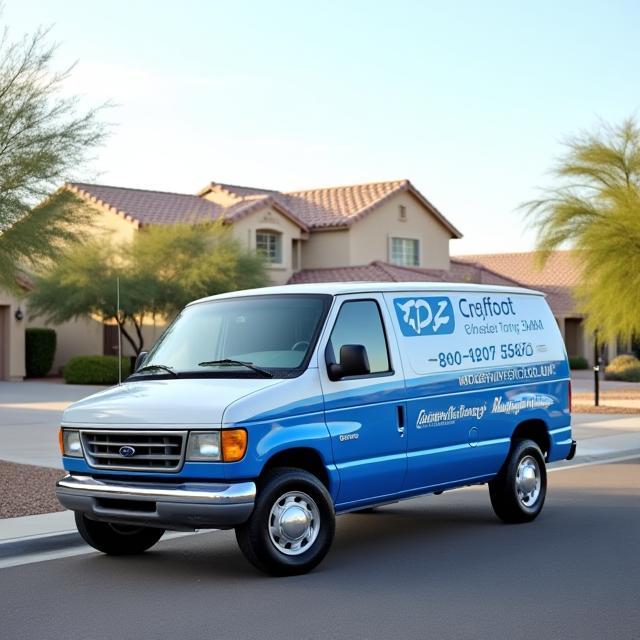 Croffoot service van in Chandler neighborhood