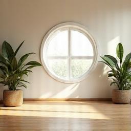 Yoga studio interior with perfect humidity